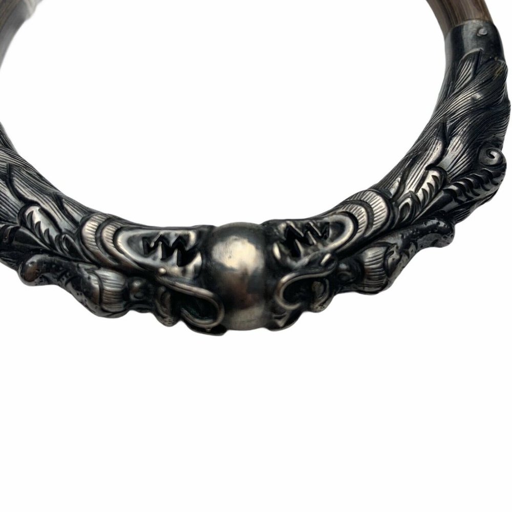Vintage Chinese Dragon Sterling Silver Bracelet - Picture 3 of 6